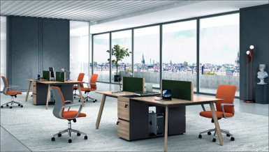 HT-K10002-办公桌椅