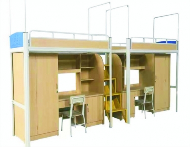 HT-C10027-双连双人位中梯组合床