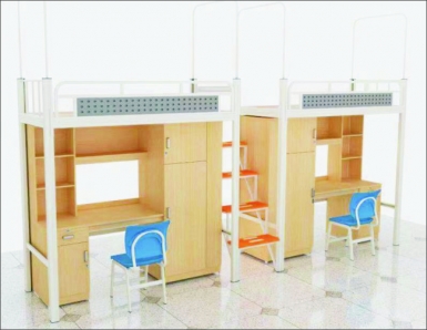 HT-C10023-双连双人位侧梯组合床