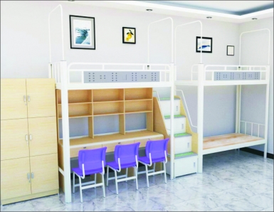 HT-C10019-双连三人位中梯组合床