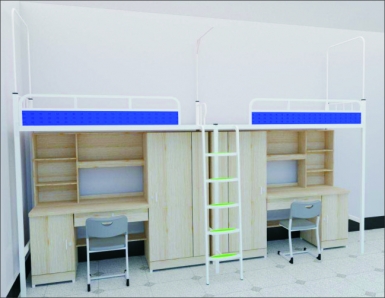 HT-C10015-双连双人位侧梯组合床