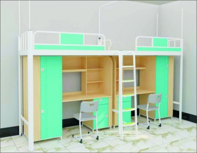 HT-C10013-双连双人位侧梯组合床