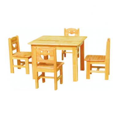 HT-B10016-实木幼儿桌椅