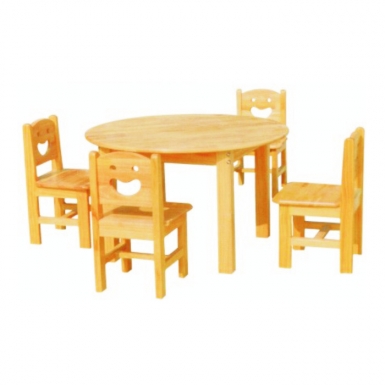 HT-B10015-实木幼儿桌椅