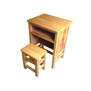 HT-B10008-实木课桌椅