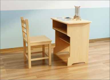 HT-B10004-实木课桌椅