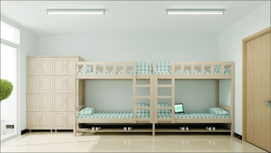 HT-A10002-实木侧梯上下床